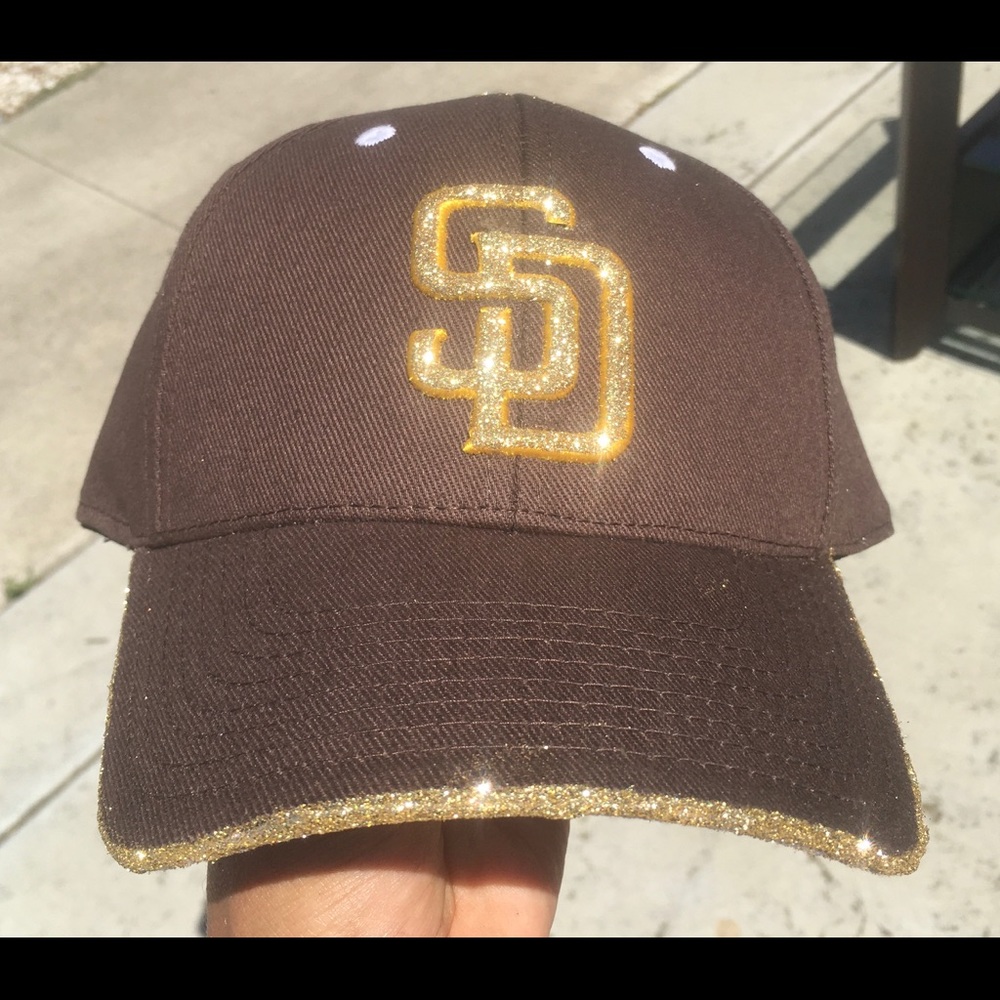 MLB San Diego Padres Brown Bling Hat